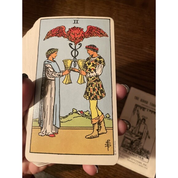 Vintage Rider Waite Tarot Card Deck US Games Smith 1971 Complete 78 Switzerland - Picture 9 of 12